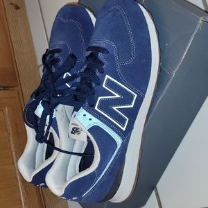 Men's New Balance 574 mint condition still in the box best poshmark price!